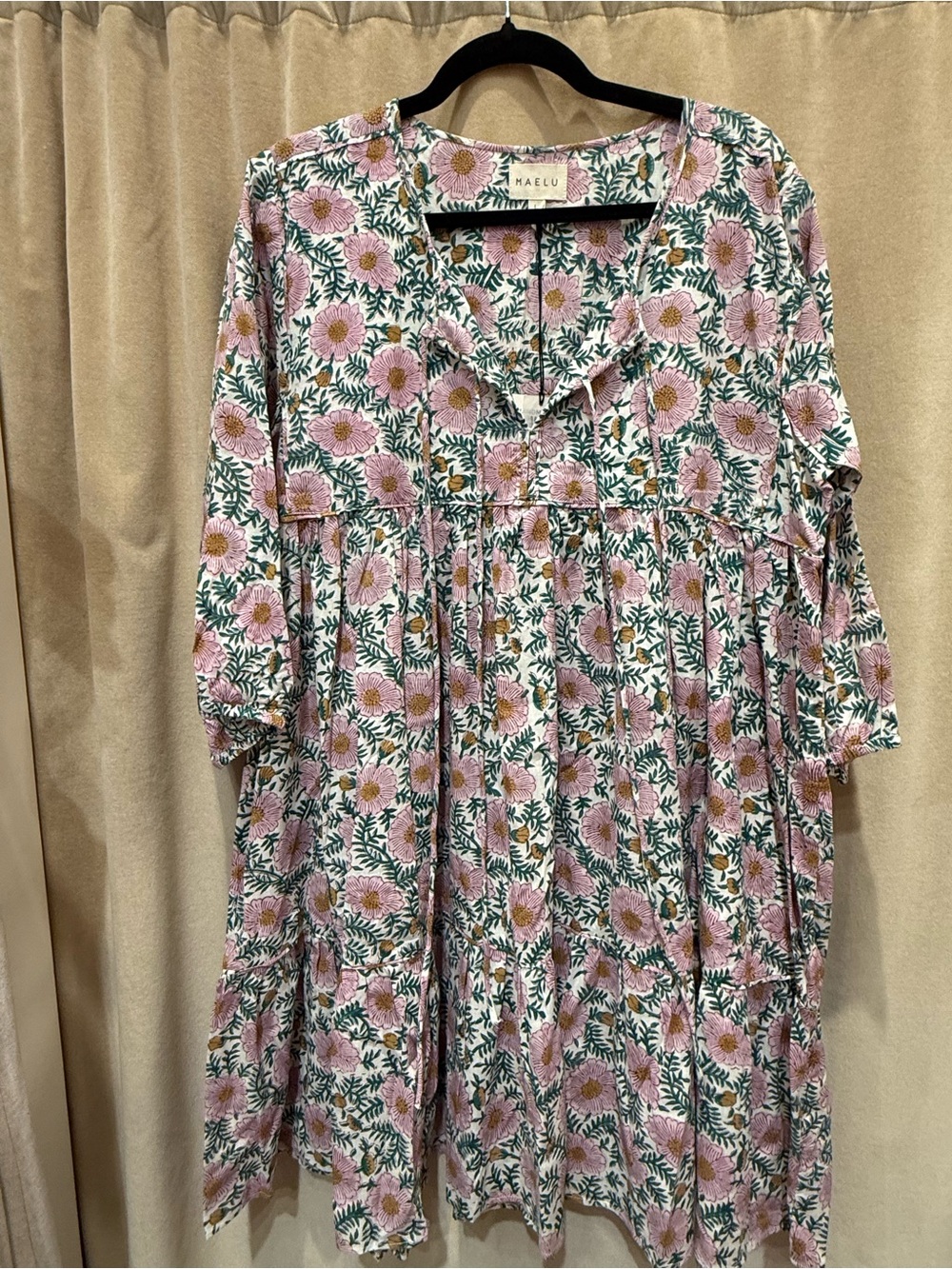 Maelu block print Mini Willow Dress